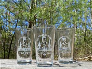 Trails & Ales Pub Glasses